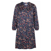 Gerard Darel - Korte jurk met v-hals en print - 40 Maat - Blauw
