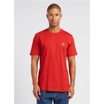 Boss - Tee-shirt col rond en coton - Taille 2XL - Rouge