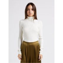 Karma Koma - Body met col en ribbeltextuur - M Maat - Wit