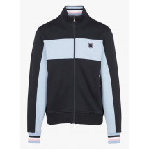 Eden Park - Sweat col montant zippé en coton mélangé - Taille L - Bleu