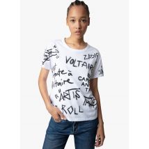 Zadig&voltaire - Rundhals-t-shirt aus baumwolle mit tags - Größe XS - Weiß
