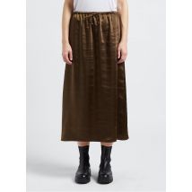 Maison 123 - Halflange - rechte - satijnachtige rok - 38 Maat - Groen