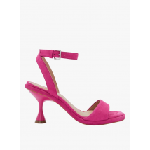 Minelli - Sandales à talon en cuir velours - Talla 39 - Rosa