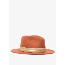 Maradji - Chapeau à bords courts orné d'un galon brodé - Taille M - Orange