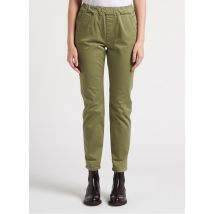 Reiko - Chino van stretchkatoen - XL Maat - Kakigroen