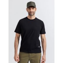 New Man - Camiseta recta de algodón con cuello redondo - Talla L - Negro