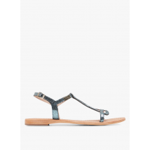 Les Tropeziennes Par M.belarbi - Flache sandalen aus metallic-leder - Größe 37 - Blau