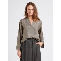 Diega - Henley-top mit metallic-garn - Größe L - Golden