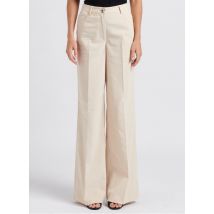 Twinset - Wijde ribbroek - M Maat - Beige