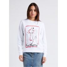 Karl Lagerfeld - Sweat droit col rond en coton biologique mélangé - Taille S - Blanc