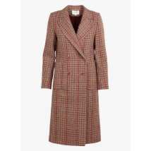 La Petite Francaise - Manteau col tailleur à carreaux en laine mélangée - Taille 42 - Beige