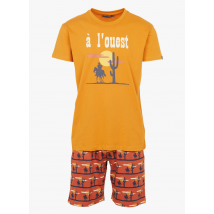 Arthur - Conjunto de pijama estampado de algodón - Talla XL - Marrón