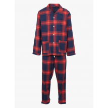 Arthur - Conjunto de pijama de algodón a cuadros - Talla L - Rojo