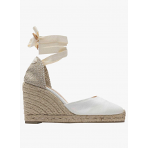 Castaner - Espadrilles compensées en toile - Taille 38 - Beige