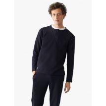 Le Slip Francais - Tee-shirt de pyjama en coton gaufré - Taille M - Bleu
