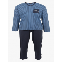 Arthur - Bedruckter pyjama aus bio-baumwolle - Größe XL - Blau