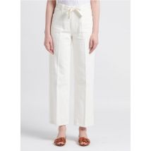 Lab Dip - Rechte - wijde - katoenen jeans met hoge taille - 30 Maat - Wit