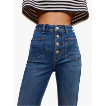 Maje - Straight cut jeansaus baumwoll-mix - Größe 36 - Blau