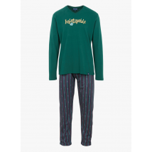 Arthur - Pijama estampado de algodón orgánico - Talla M - Azul