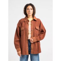 Billabong - Sobrecamisa de mezcla de algodón con cuello clásico - Talla M - Marrón