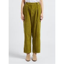 The New Society - Rechte - katoenen ribbroek - S Maat - Groen