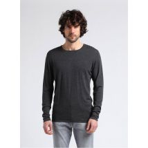 Selected - Regular-fit trui met ronde hals biokatoenblend - M Maat - Grijs