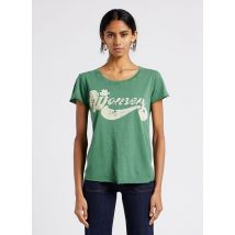 Leon & Harper - T-shirt van biokatoen met ronde hals - M Maat - Groen