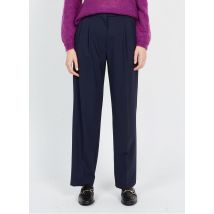 Bellepiece - Bandplooibroek van gemengde scheerwol - M Maat - Blauw