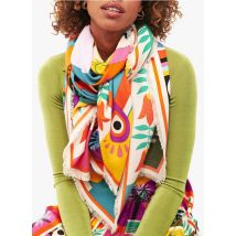 Wild - Grote foulard met print - Een Maat - Multikleurig