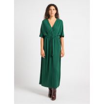 Grace Et Mila - Lange jurk met overslag - XS Maat - Groen