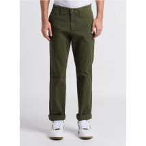 Dockers - Pantalón chino slim fit de algodón elástico - Talla 36/32 - Verde