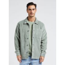 Knowledge Cotton Apparel - Chaqueta de algodón orgánico con cuello clásico - Talla L - Verde