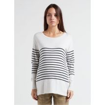 Seraphine - Pull col rond rayé de grossesse en coton mélangé - Taille L - Rayé