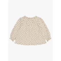 Konges Slojd - Blusa de algodón orgánico con motivos - Talla 2ans - Beige