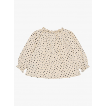 Konges Slojd - Blusa de algodón orgánico con motivos - Talla 2ans - Beige
