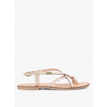 Les Tropeziennes Par M.belarbi - Platte - glanzende - leren sandalen - 40 Maat - Beige