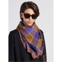 Moismont - Bufanda de cuadros de algodón - Talla única - Violeta