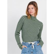 Collectors Club - Jacquardtrui met opstaande kraag materiaalblend - M Maat - Groen