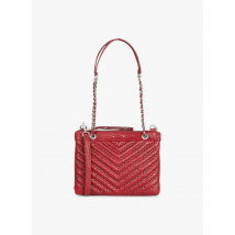 Ikks - Leren clutch met schouderband - Een Maat - Rood