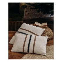 Debongout - Le coussin rayé - Taille 45x45 - Beige