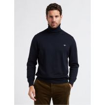 Gant - Jersey de algodón con cuello vuelto - Talla M - Azul