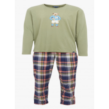 Arthur - Katoenen pyjama met broek - XL Maat - Blauw
