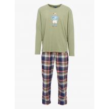 Arthur - Katoenen pyjama met broek - XL Maat - Blauw