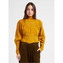 Mes Demoiselles - Falda de seda estampada - Talla 34 - Marrón