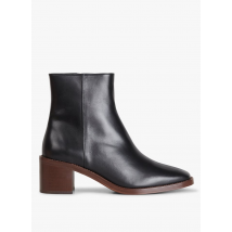 Rivecour - Leren enkellaarzen - 39 Maat - Zwart