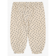 Konges Slojd - Pantalon à motifs en coton bio - Taille 9mois - Beige