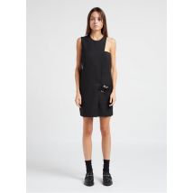 Pinko - Robe courte fourreau col rond à boucle - Taille 42 - Noir