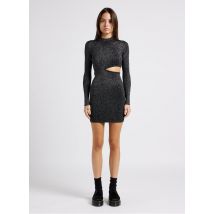 Karma Koma - Korte jurk met opstaande kraag - S Maat - Zilver