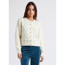 Paul And Joe - Cardigan court brodé en laine - Taille 1 - Beige