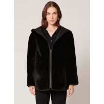 Zapa - Korte - aan beide zijden te dragen jas met capuchon - 36 Maat - Zwart